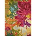 thumbnail image 2 of Unique Loom Estrella Floral Watercolors Rug 9' x 12' Rectangle Multi/Pink, 2 of 2