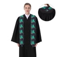 thumbnail image 4 of Hirioo Northern Lights 2 for 72" Graduation Shawl Stole Unisex Adults Graduation Sash Honor Graduation Stole for High School and College-Sharp Corner, 4 of 7