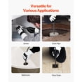 thumbnail image 6 of KFFKFF Drain Cleaning Machine 100 FT x 1/2 Inch, Automatic Feed Sewer Auger with 4 Cutters & Foot-Activated Switch for Pipes Ranging from 2 to 6 Inches, 6 of 9