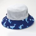 thumbnail image 2 of Sombrero de cubo para niño y niño, accesorio de playa para el sol de verano, cuerda de ala ancha, protección UV, gorro de vacaciones para bebé, niños pequeños, natación al aire libre, 2 of 3