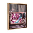 thumbnail image 4 of Stupell Industries Disco Vintage Television Novelty Painting Brown Floater Framed Canvas Art Print Wall Art, 25 x 31, 4 of 10