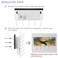 thumbnail image 4 of PhooArto Key Holder for Wall Decorative with 5 Key Hooks, Sunset Whale Sea Pattern Holders Wall Mount Organizer with Mail Key Rack, Self Adhesive, 4 of 7