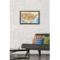 thumbnail image 3 of Map - USA Wall Poster, 22.375" x 34" Framed, 3 of 4