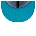 thumbnail image 5 of Men's New Era Aqua Miami Dolphins Checkered 59FIFTY Fitted Hat, 5 of 6