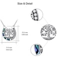 thumbnail image 4 of SOULMEET Tree of Life with Lucky Horseshoe Necklace 925 Sterling Silver Abalone Shell Pendant Anniversary Jewelry for Women Friend Birthday Gifts, 4 of 6
