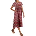 thumbnail image 2 of Vestido WROLEM casual de verano de algodón con bolsillos para mujer 2024, 2 of 5