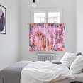 thumbnail image 3 of Happy Easter Bunny Kitchen Curtains Window Panels, Eggs Spring Flowers Pastoral Plants Pink Insulated Window Treatment Curtain, Grommet Curtains for Bedroom/Living Room/Bathroom, 2 Piece 52"Wx72"L, 3 of 8