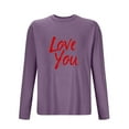 thumbnail image 3 of Xdegoge Valentines Day Shirt for Men Love Heart Print Long Sleeve T-Shirt Casual Crew Neck Graphic Tee for Men, 3 of 4