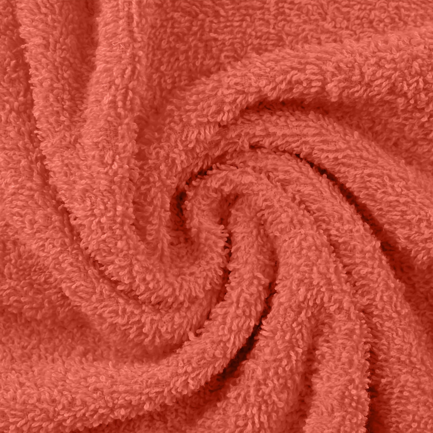 Superior Eco-Friendly Cotton Solid 12-Piece, Rust, Towel Set