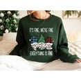 thumbnail image 3 of Funny Gnome Christmas Sweatshirt - It's Fine We're Fine Holiday Pullover, 3 of 6