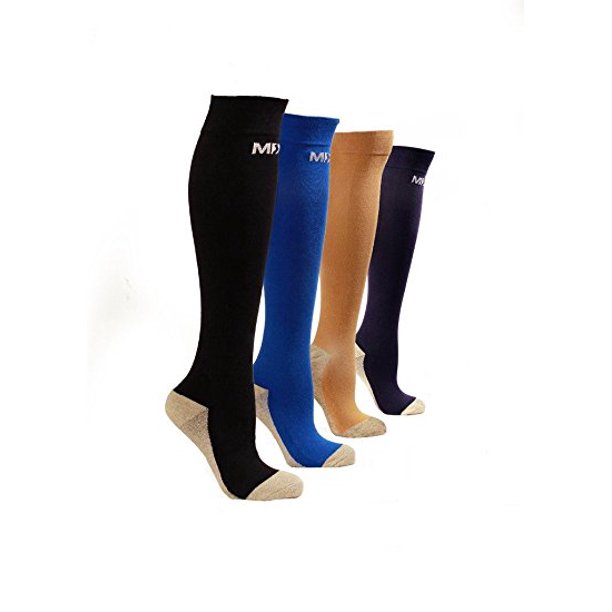 Graduated Compression Socks for Men & Women MDSOX 2030 mmHg (Black