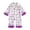 0#White507, variant on Elegyee Newborn Girls Halloween Satin Pajamas Cartoon Ghost Bow Long Sleeve Sleepwear Set
