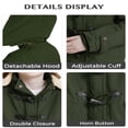 thumbnail image 5 of WenVen Girl‘s Coat Winter Jacket Hooded Windproof Insulated Jacket Green 10/12, 5 of 5