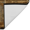thumbnail image 5 of ESENCIA Indoor/Outdoor Power Loomed Latex Back Non Slip Mat - Traditional Stripe Lodge Southwestern Colorful (Tribal Stripe Gold) (2'5" x 3'11"), 5 of 5