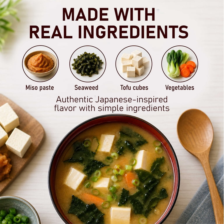 Fusion Select Freeze Dried Tofu Miso Soup Packets - Walmart.com