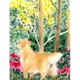 thumbnail image 1 of Drapeau Golden Retriever 28 x 40 Po Toile, Taille Maison, 1 of 1