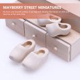 thumbnail image 4 of 4 Pcs Mini  Wooden Shoes Light House Decorations for Home Craft Doll Accessories Unfinished Ornament Blank, 4 of 6