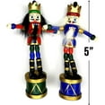thumbnail image 2 of Push Puppet Nutcracker Ornament Assorted 5 inch, 2 of 6