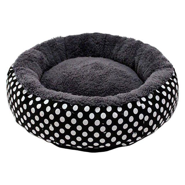 GROWTH TANK Lit, Tapis Réglable Coussin Chaud Confortable, Panier de Couchage, Rond Facile à Nettoyer, Noir