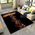 thumbnail image 3 of 2x4 Runner Rugs Retro Acoustic Guitar Fit Under Door Rugs for Entryway, Jumping Notes Kitchen Runner Rug Soft Non Slip Washable for Sink Entryway Hallways Indoor, 3 of 7