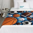 thumbnail image 4 of Dawhud Direct Super Fan Sports Fleece Blanket for Bed, 50" x 60" Sports Fan Fleece Throw Blanket for Men, Women and Kids - Super Soft Plush Sports Blanket Throw, 4 of 8