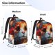 thumbnail image 2 of Balery Oil Painting Colorful Hamster Mochila Clásica Impresa Básica para Viaje, Mochila Escolar Resistente al Agua, Mochila de Lona con Correas Ajustables-Medium, 2 of 5