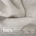 thumbnail image 3 of Sábana bajera ajustable Simple&Opulence, 100% lino, tamaño queen, 3 of 8