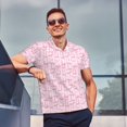 thumbnail image 4 of Saiise Ribbon Bow Print Mens Golf Shirt Moisture Wicking Quick-Dry Print Performance Polo Shirts for Men-XX-Large, 4 of 6