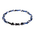thumbnail image 3 of Collar de béisbol, collar de cuerda, decoraciones informales, joyería de regalo de moda para hombres, mujeres, niños, niñas, amantes del equipo de Azul negro, 3 of 8
