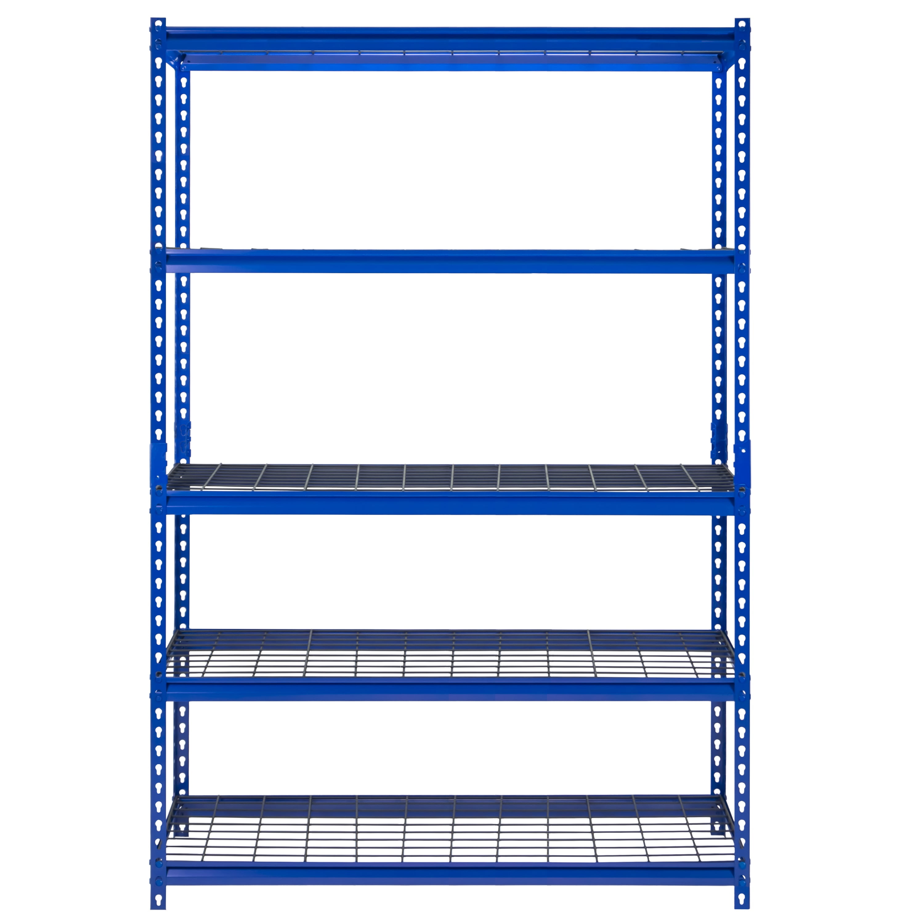 Muscle Rack 48"W x 18"D x 72"H 5Shelf Garage Shelves, Blue