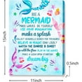 thumbnail image 2 of Motivational Quote Be A Mermaid Canvas Wall Art Prints 11 x 14 Inch,Gifts for Women Girls,Inspirational Saying Feminism Feminist Artwork Picture Poster Decor for Home Bedroom Girl Room Office, 2 of 6