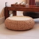 thumbnail image 1 of Cojín redondo de paja para asiento, puf, Tatami, almohada de suelo para jardín, hogar, balcón, oficina Color de la madera Sharpla Tatami Cojines de suelo, 1 of 8