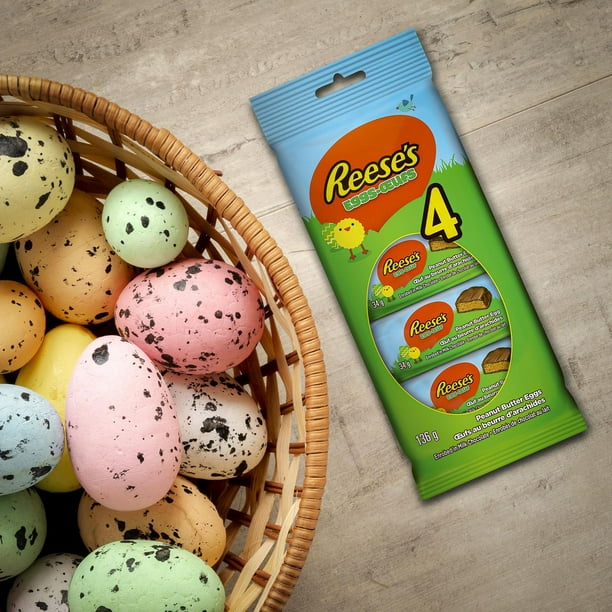 REESE S Peanut Butter and Milk Chocolate Easter Eggs Multi Pack 136g