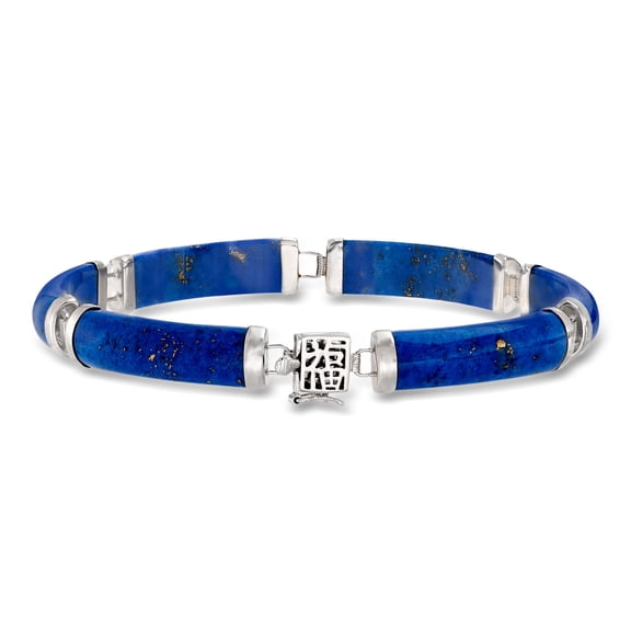 Ross-Simons Lapis "Bless" Bracelet in Sterling Silver, Women's, Adult