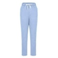 thumbnail image 4 of UTSJKR Women's Winter Warm Fleece Joggers Pants Sherpa Lined Athletic Active Sweatpants Light Blue XXL, 4 of 8