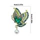 thumbnail image 3 of Exquisite Crystal Butterfly Brooch Colorful Rhinestones Animal Breastpin Clothing Accessories for Evening Gatherings Green, 3 of 4