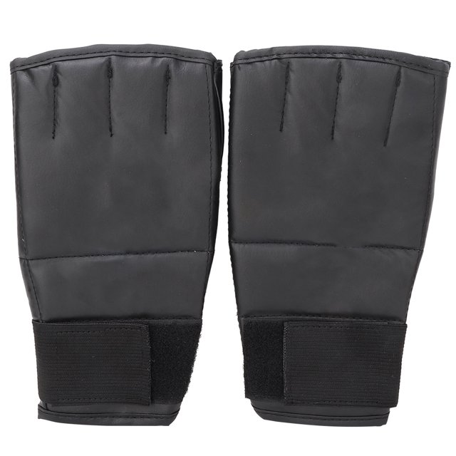 Guantes profesionales de PU transpirables para entrenamiento de boxeo, carreras de boxeo, saco de arena, medio dedo