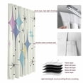 thumbnail image 6 of Purple Yellow Diamond Blackout Curtains for Bedroom/Living Room, Pinch Pleated Black Out Curtains, Modern Geometric Middle Century Room Darkening Window Drapes with Hooks 2 Panels, 39"x70", 6 of 8