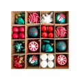 thumbnail image 1 of Juego de 64 Piezas de Adornos Navideños, Adornos para El de Navidad, Artículos para Fiestas, Manualidades, Decoración de Mesa DIY, Brillantes Ad Estilo B, 1 of 8