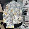thumbnail image 1 of Pijamas De Seda De Manga Larga para Mujer, Traje De Pijama con Estampado De Flores, Seda De Hielo De Alta Calidad, Se Puede Usar Fuera De La Casa, Pijamas, 1 of 4