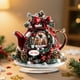 thumbnail image 1 of Adorno navideño acrílico de 19 cm | Decoración navideña 2D con diseño de renos | Decoración de mesa duradera y fácil de montar para el hogar, la oficina y las fiestas de temporada, 1 of 4