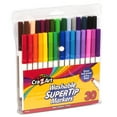 CraZArt Washable Super Tip Markers, 30 Count