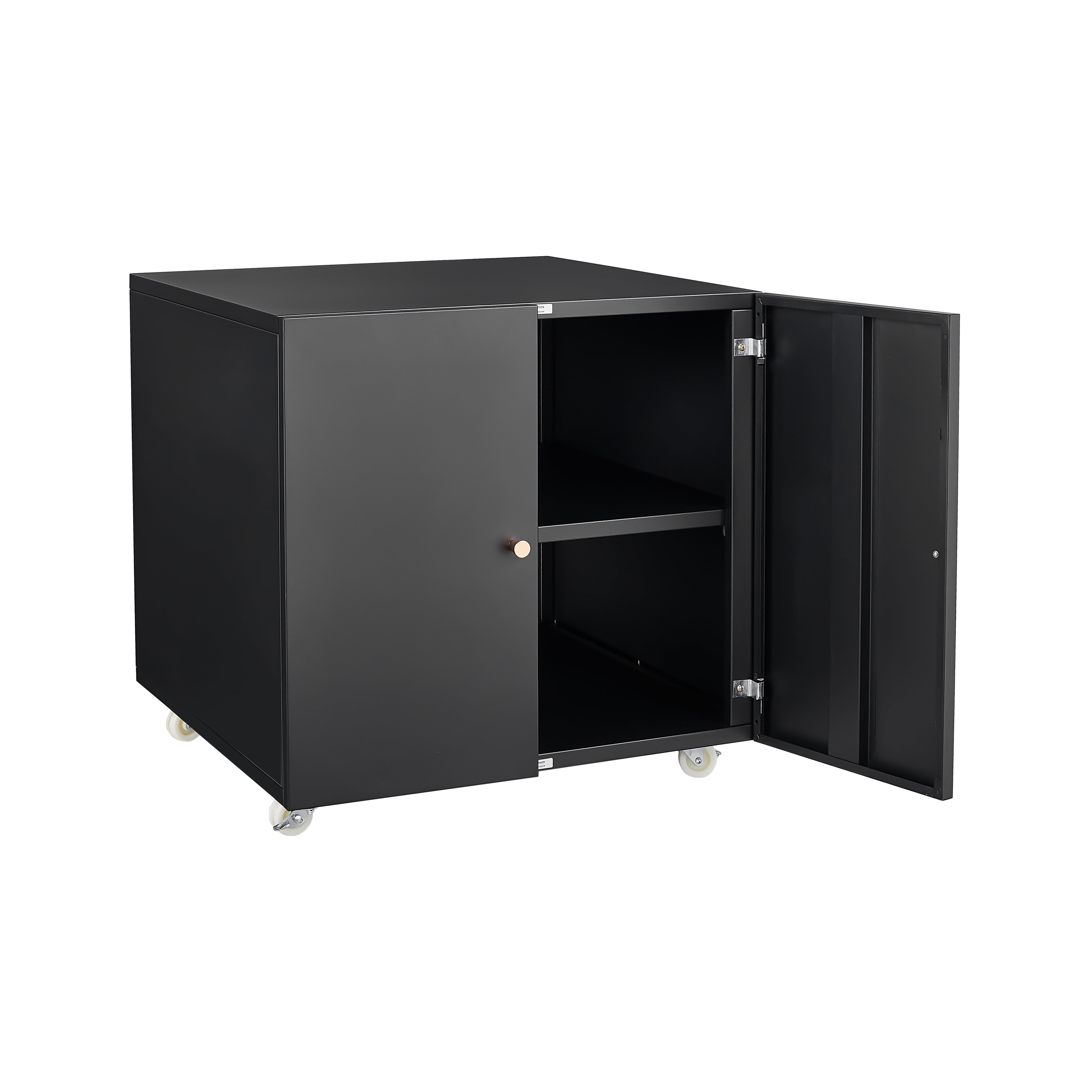 Office furniture Copier Cabinet white 2 door steel copier stand mobile pedestal file Printer Stand