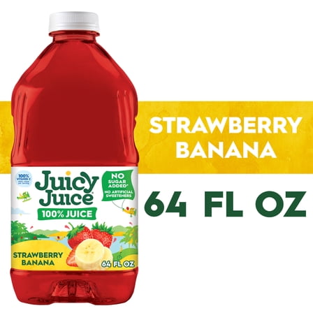 Juicy Juice 100% Juice, Strawberry Banana, 64 fl oz Bottle