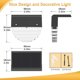 thumbnail image 5 of Juego de 6 luces solares para patio, luces solares LED impermeables para exteriores para patios, escaleras, patios, caminos de jardín, escalones y cercas, 10 lúmenes, luz blanca cálida/cambiante, 5 of 5
