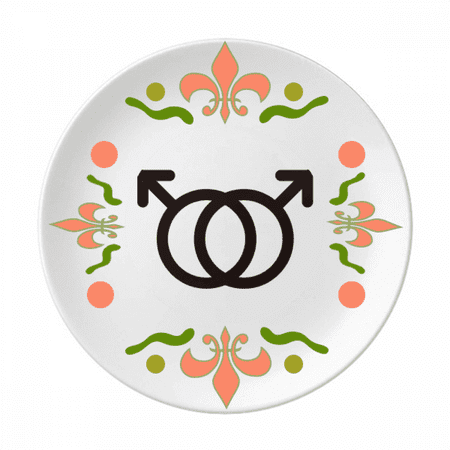 

Gender Difference Identifying Male-Male Equality Flower Ceramics Plate Tableware Dinner Dish