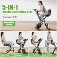 thumbnail image 3 of ALLVIATE Foldable Stationary Exercise Bike,5 in 1 Magnetic Upright Bike with 16 Levels of Resistance for Home Indoor Cardio Workout,Low Noise,Office Exercise Equipment with 330LB Capacity, 3 of 9