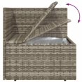 thumbnail image 5 of vidaXL 9 Piece Garden Lounge Set with Cushions Grey Poly Rattan, 5 of 5