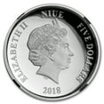thumbnail image 2 of 2018 Niue 2 oz Silver $5 Star Wars Death Star UHR (COA #5), 2 of 5