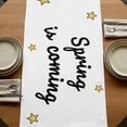 thumbnail image 5 of Table Runners 36 Inches Long Dress Scarves, Groundhog Day Farmhouse Kitchen/Dining Table Runner, Short Coffee Tablerunners, Spring Botanical Star Yellow 13x36 Inch, 5 of 9
